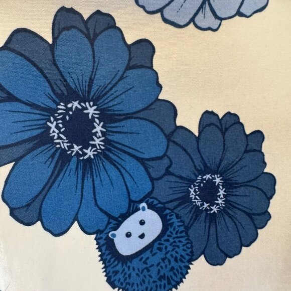 ModCloth x Collectif Blue Floral Peplum Blouse with Hedgehogs – Size 20 - Picture 11 of 13